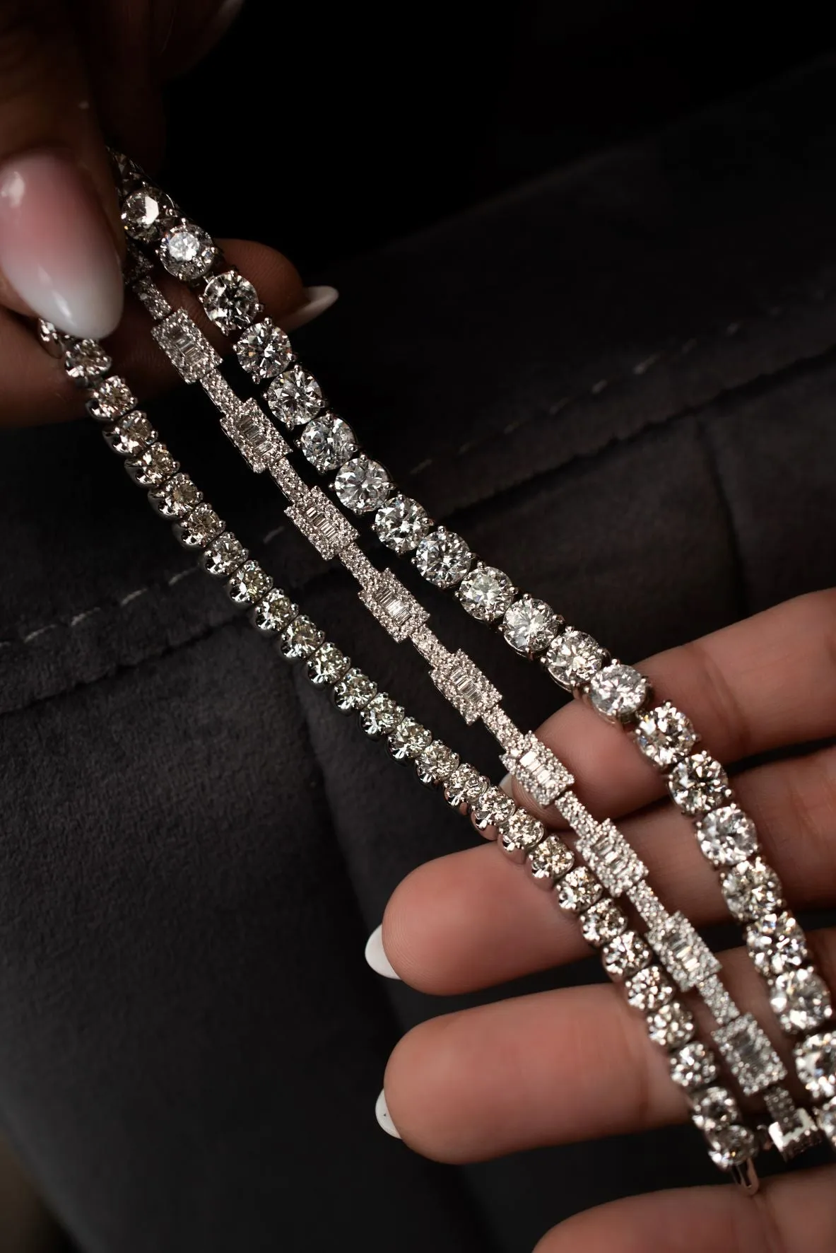 10 ctw Diamond Tennis Bracelet 14k White Gold