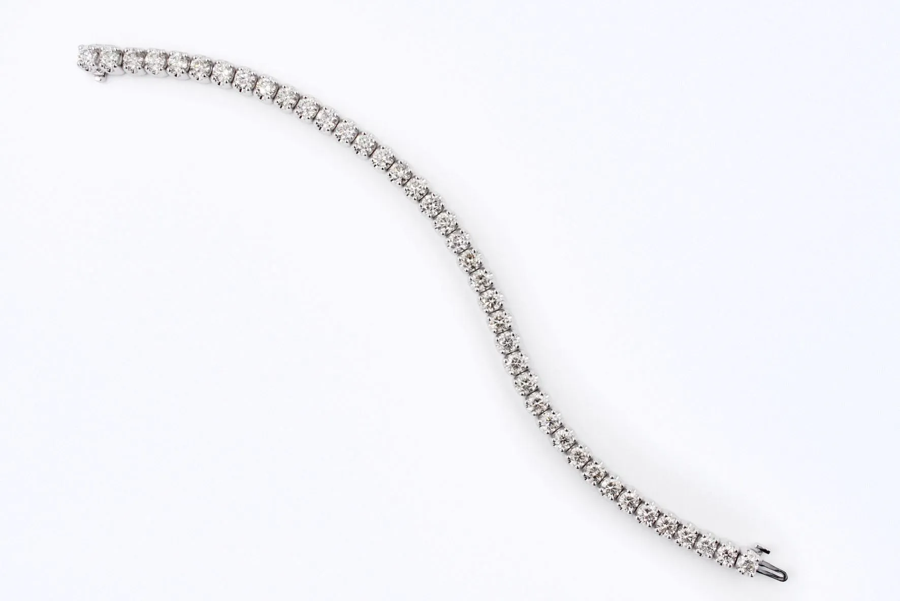 10 ctw Diamond Tennis Bracelet 14k White Gold