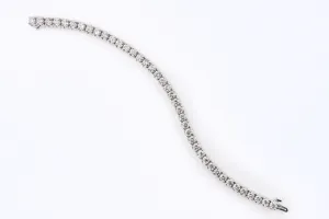 10 ctw Diamond Tennis Bracelet 14k White Gold