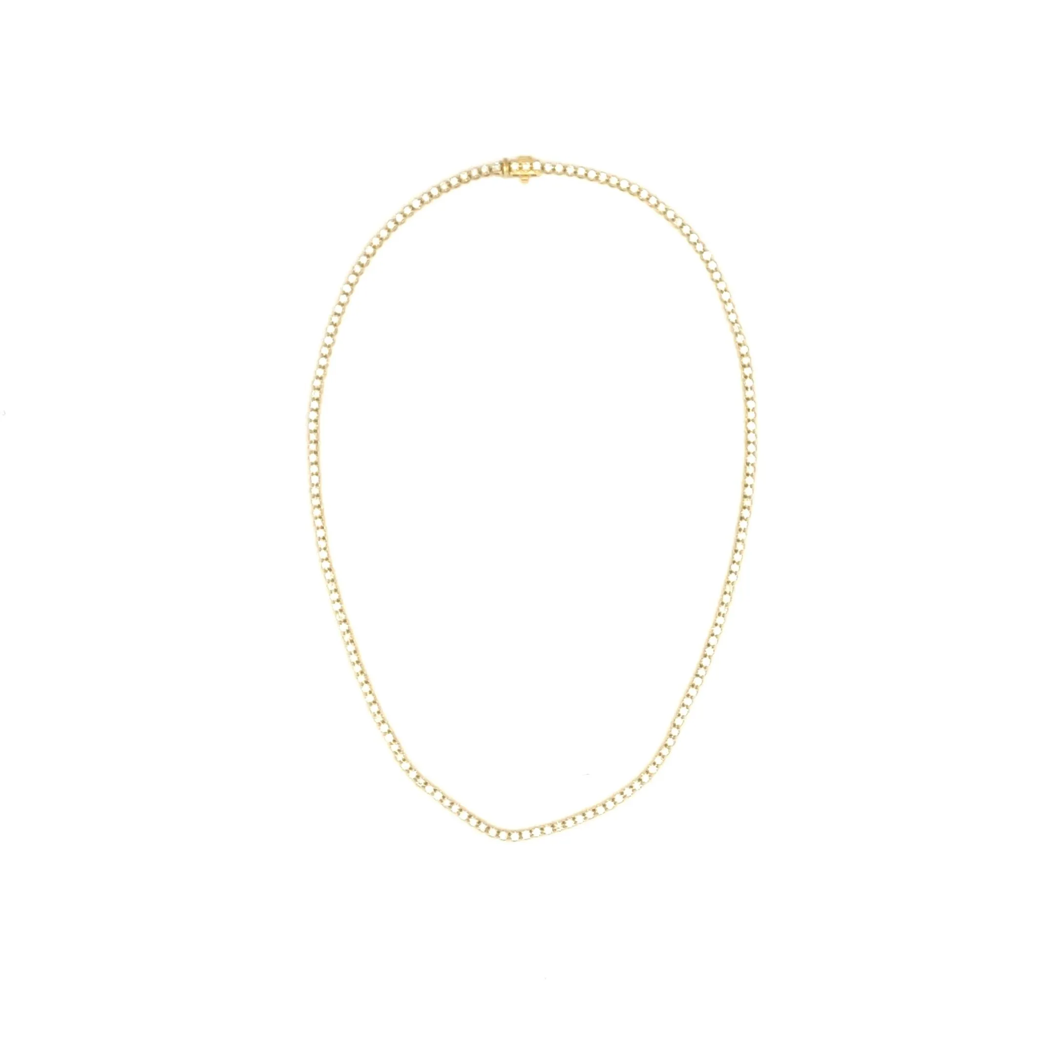14K Yellow Gold Tennis Necklace - 4.85ct