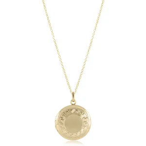 16" Necklace Gold - Cherish Small Gold Locket