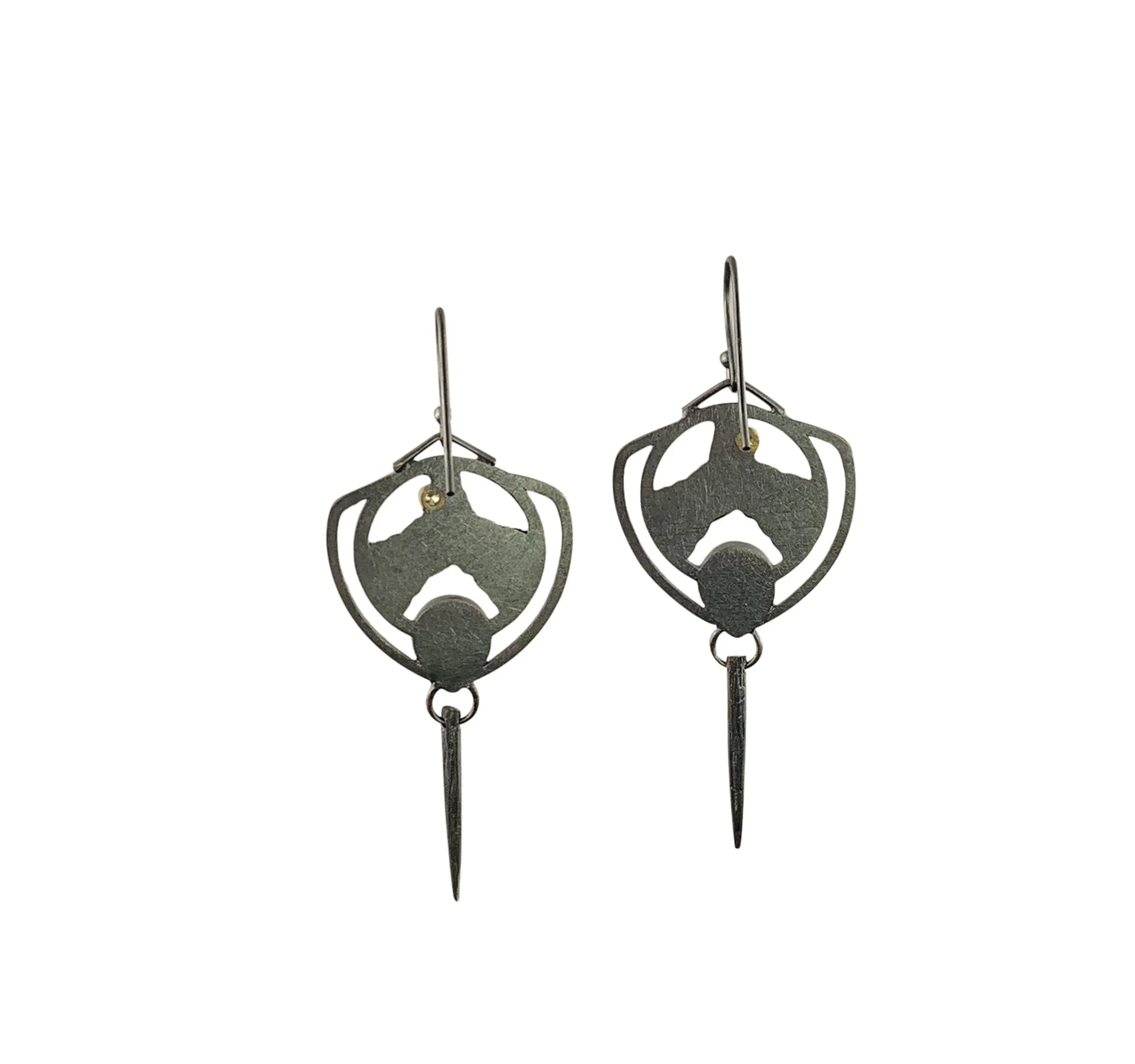 1" Terra Shield Earring - Opal