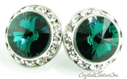 20mm Rondelle Post Earrings made with SWAROVSKI ELEMENTS