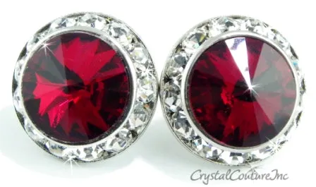 20mm Rondelle Post Earrings made with SWAROVSKI ELEMENTS