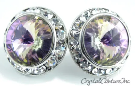 20mm Rondelle Post Earrings made with SWAROVSKI ELEMENTS