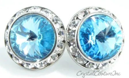 20mm Rondelle Post Earrings made with SWAROVSKI ELEMENTS