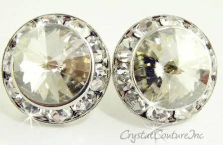 20mm Rondelle Post Earrings made with SWAROVSKI ELEMENTS