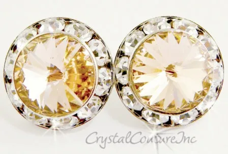 20mm Rondelle Post Earrings made with SWAROVSKI ELEMENTS