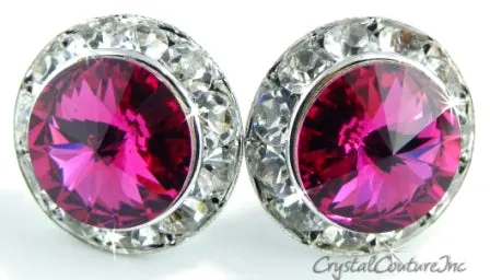 20mm Rondelle Post Earrings made with SWAROVSKI ELEMENTS