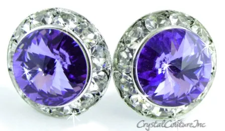 20mm Rondelle Post Earrings made with SWAROVSKI ELEMENTS