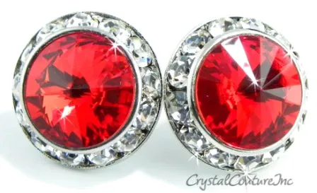 20mm Rondelle Post Earrings made with SWAROVSKI ELEMENTS