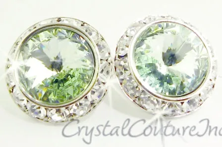 20mm Rondelle Post Earrings made with SWAROVSKI ELEMENTS