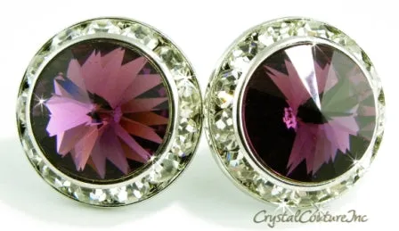20mm Rondelle Post Earrings made with SWAROVSKI ELEMENTS
