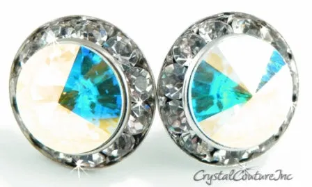 20mm Rondelle Post Earrings made with SWAROVSKI ELEMENTS