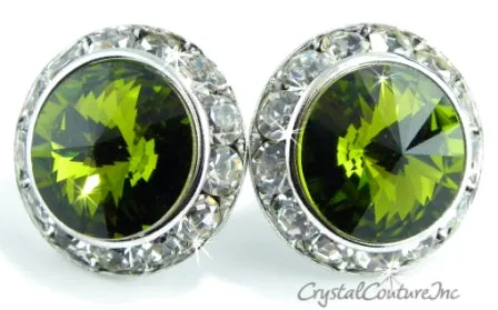 20mm Rondelle Post Earrings made with SWAROVSKI ELEMENTS