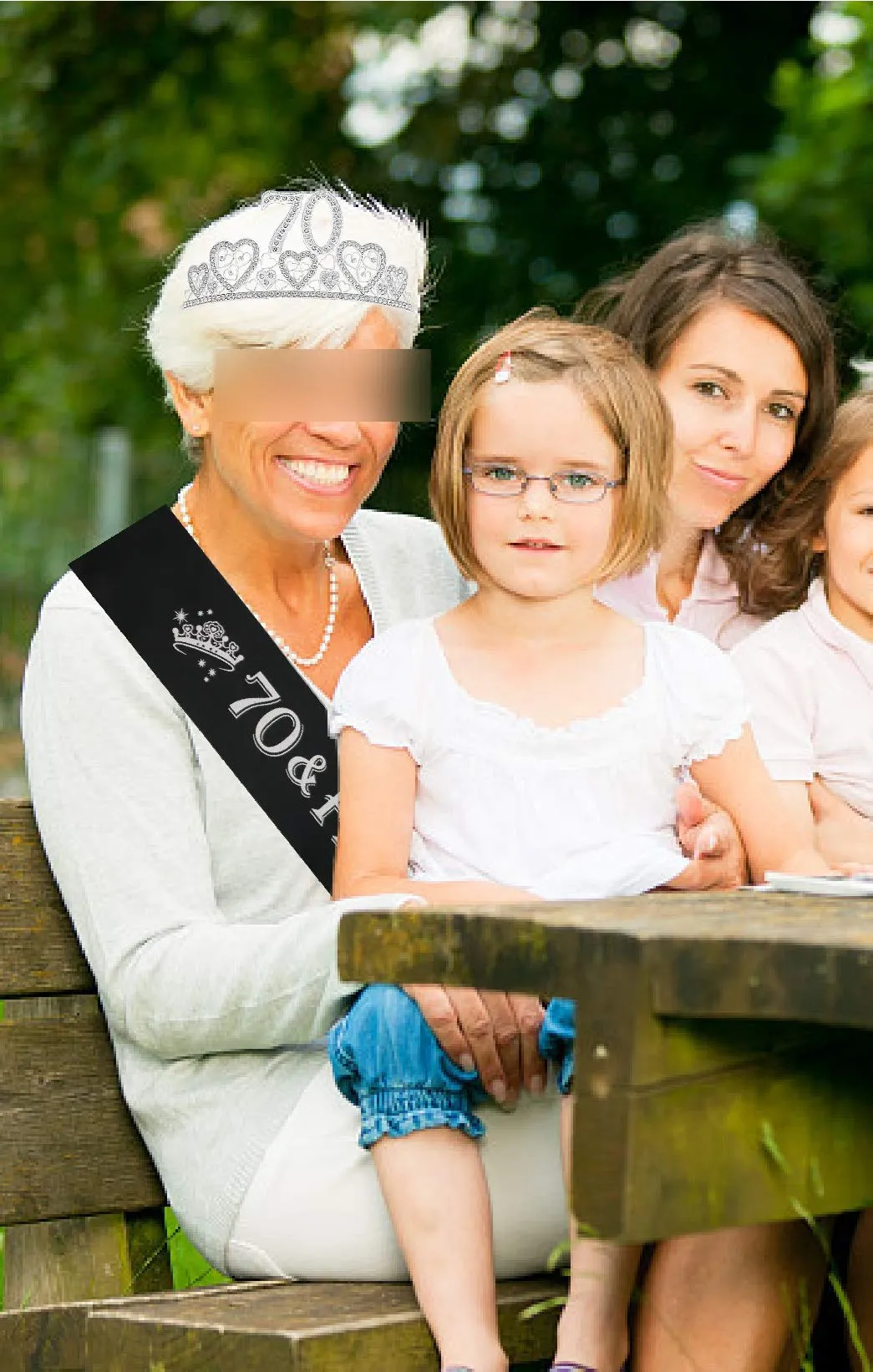 70th Birthday Gifts for Women, 70th Birthday Crown and Sash for Women, 70th Birthday