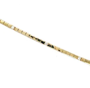 9 Diamond Station Line Bracelet