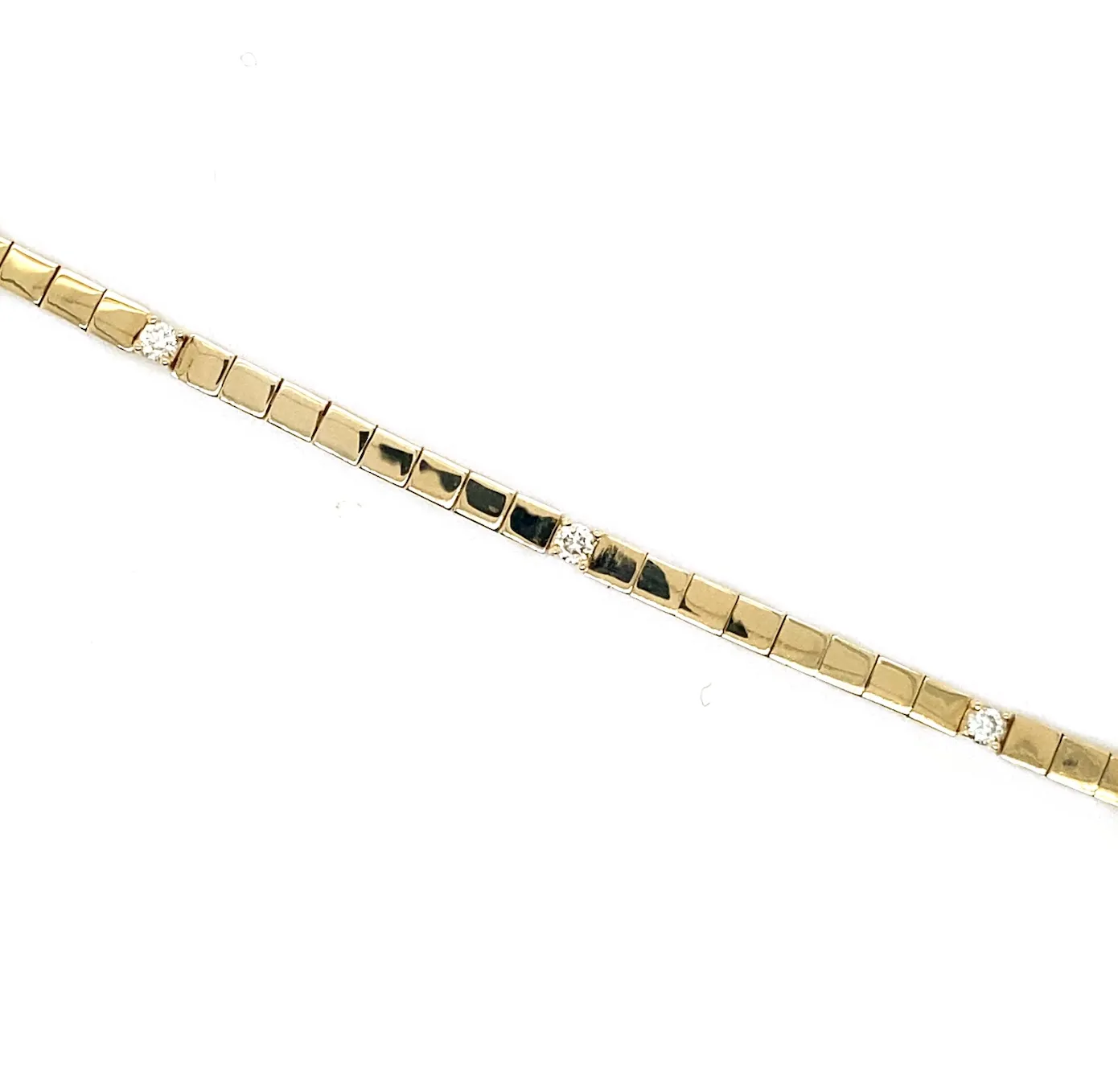 9 Diamond Station Line Bracelet