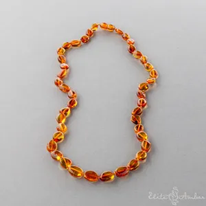 Amber necklace "Polished amber pebbles"