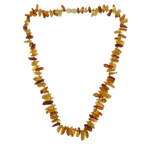 Amber Necklace Sunny Spirit Yellow Orange Baltic Knotted