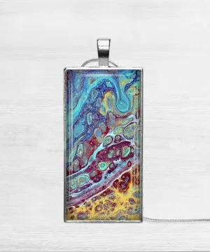 Amber Waves Rectangle Necklace | Handmade Beach Jewelry