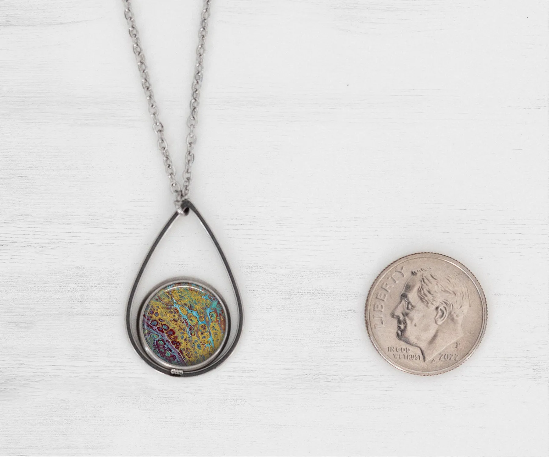 Amber Waves Teardrop Necklace | Beach Jewelry