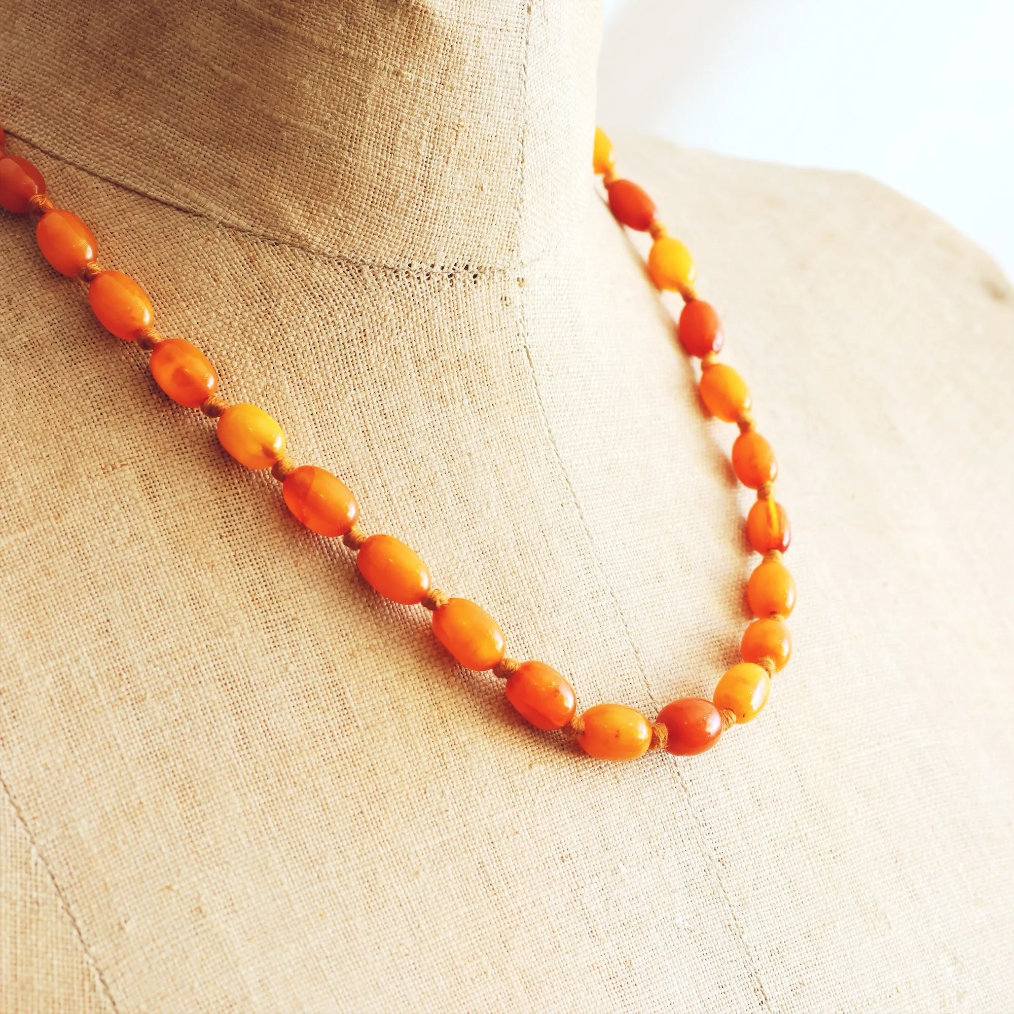 Antique 1920's Amber Necklace