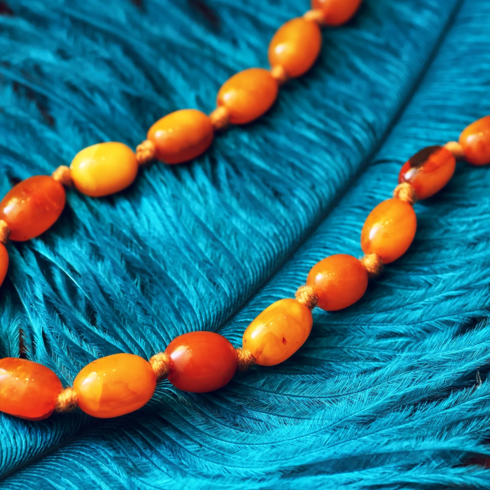 Antique 1920's Amber Necklace
