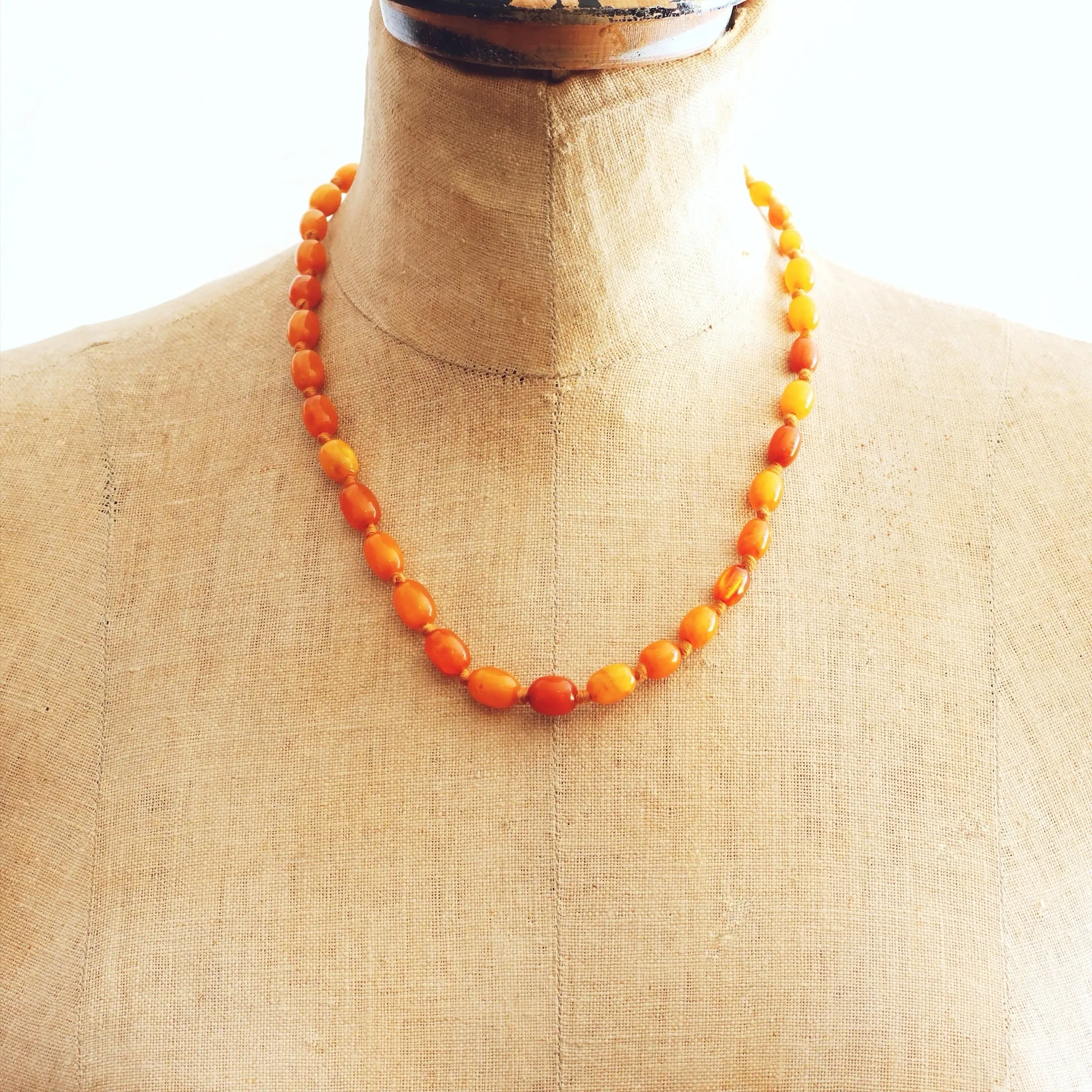 Antique 1920's Amber Necklace