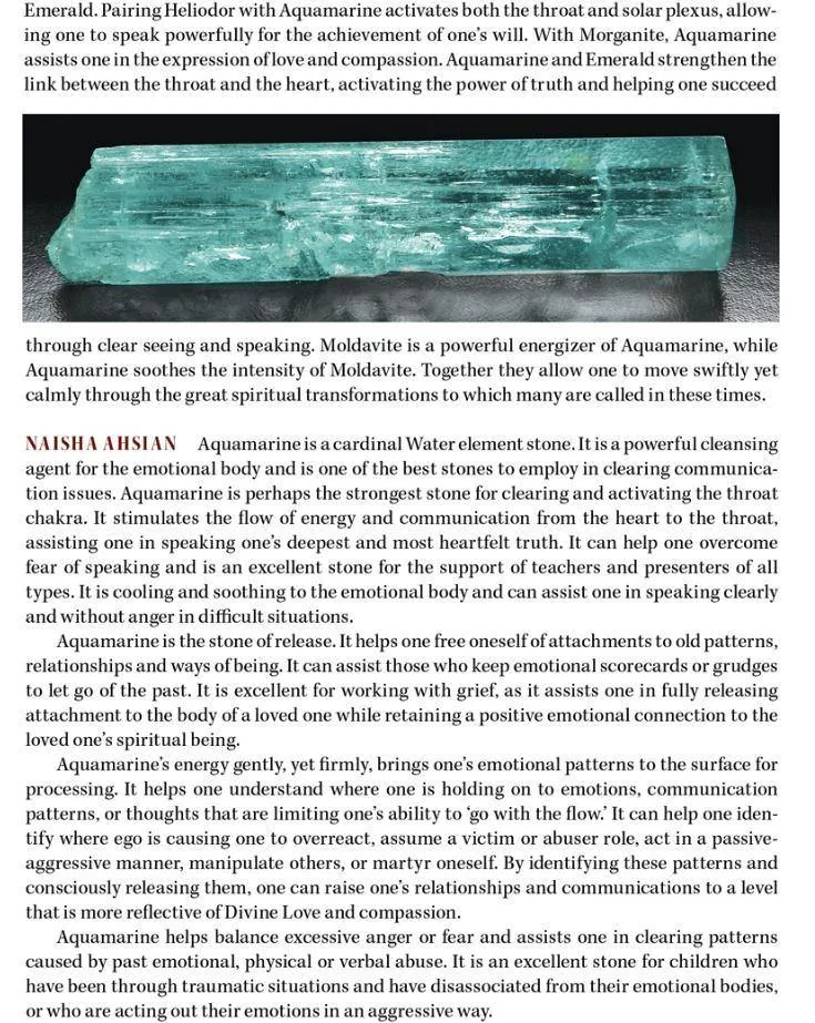 Aquamarine Light Language Pendant™ 14k