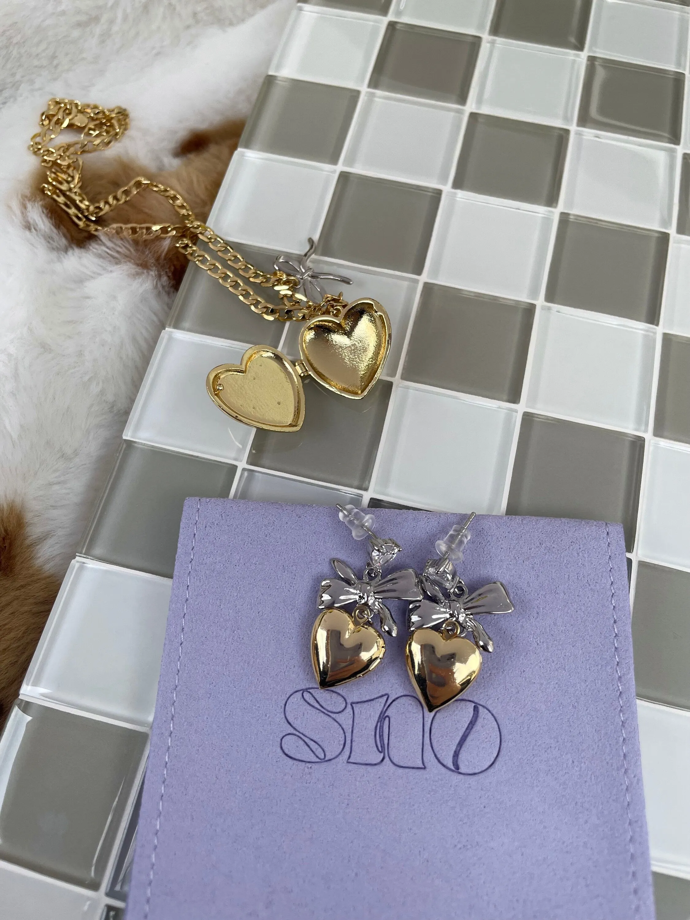 Ari Heart Locket Earrings