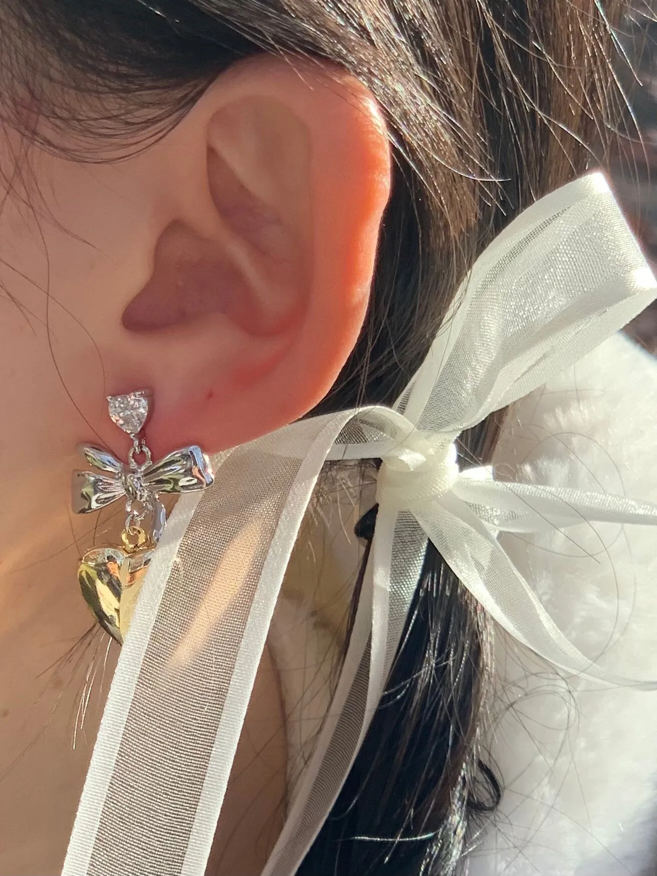 Ari Heart Locket Earrings