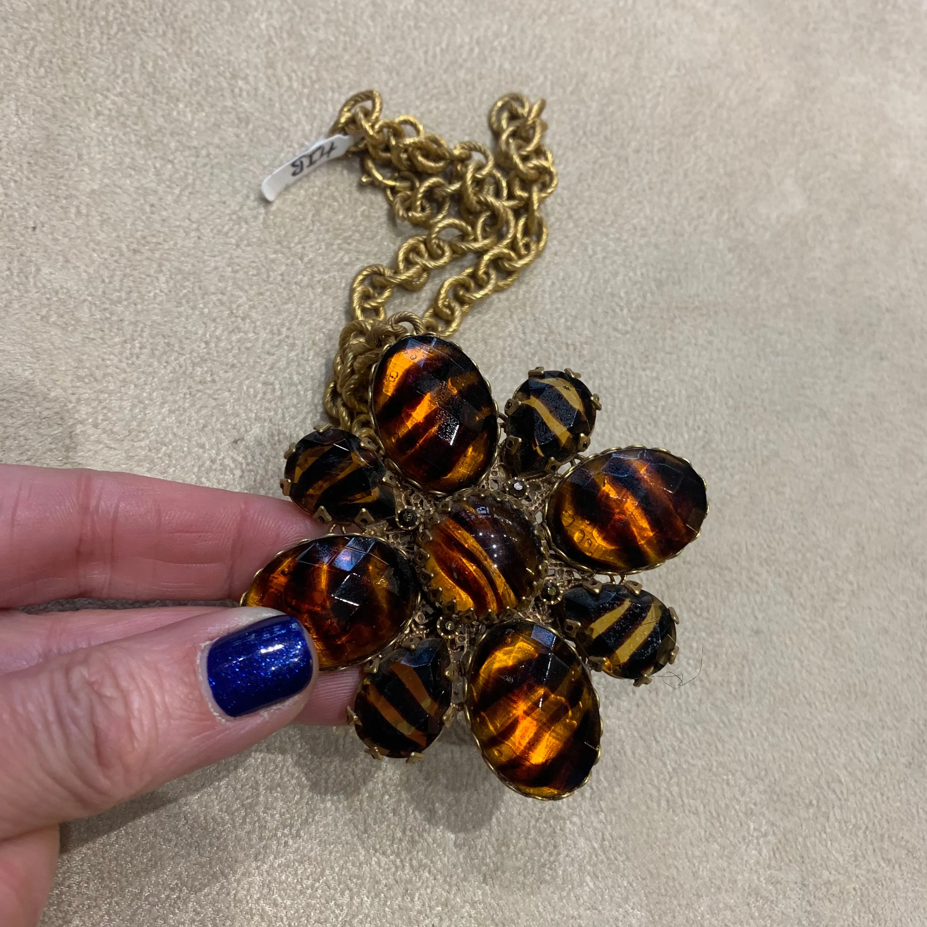 Askew London Amber Statement pendant