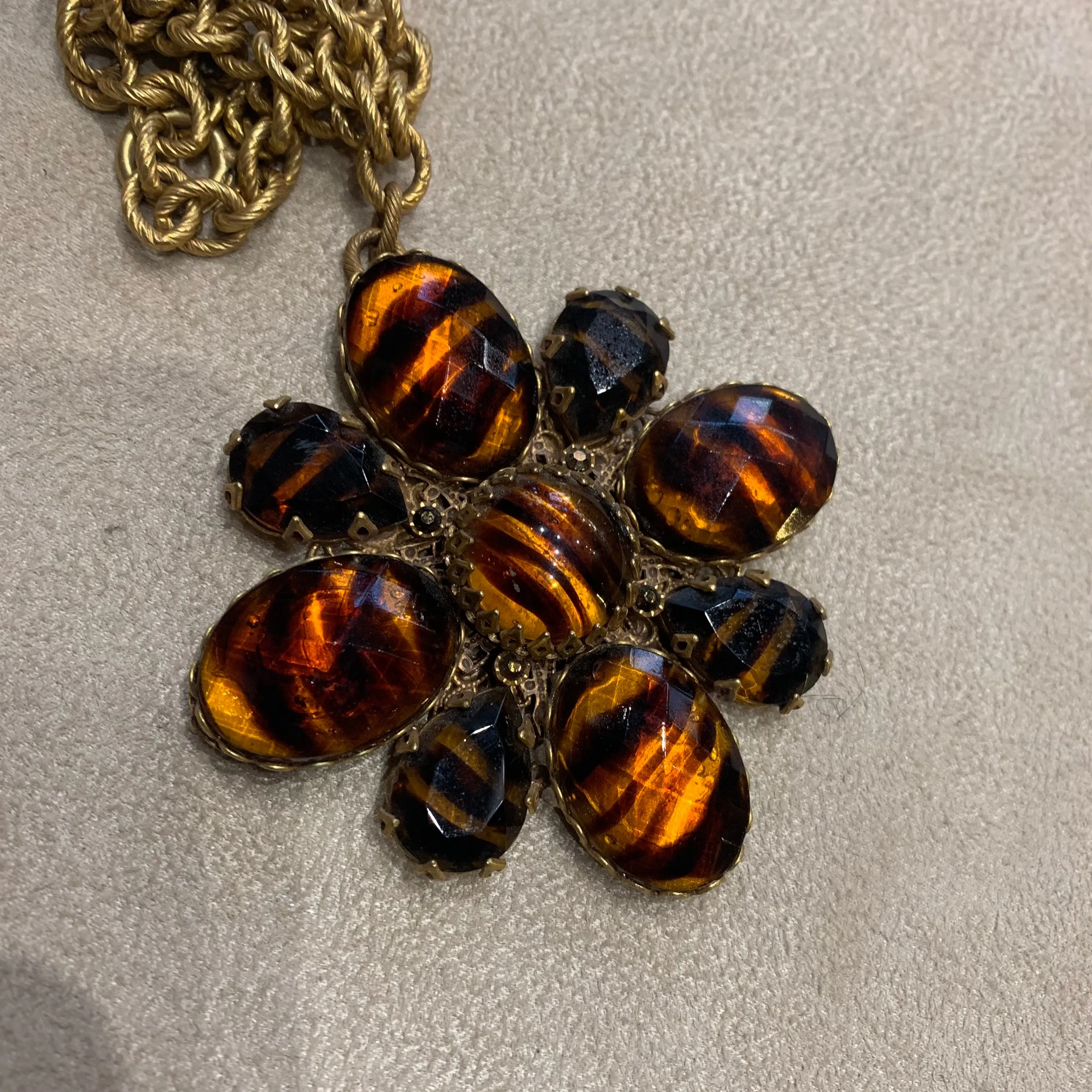 Askew London Amber Statement pendant