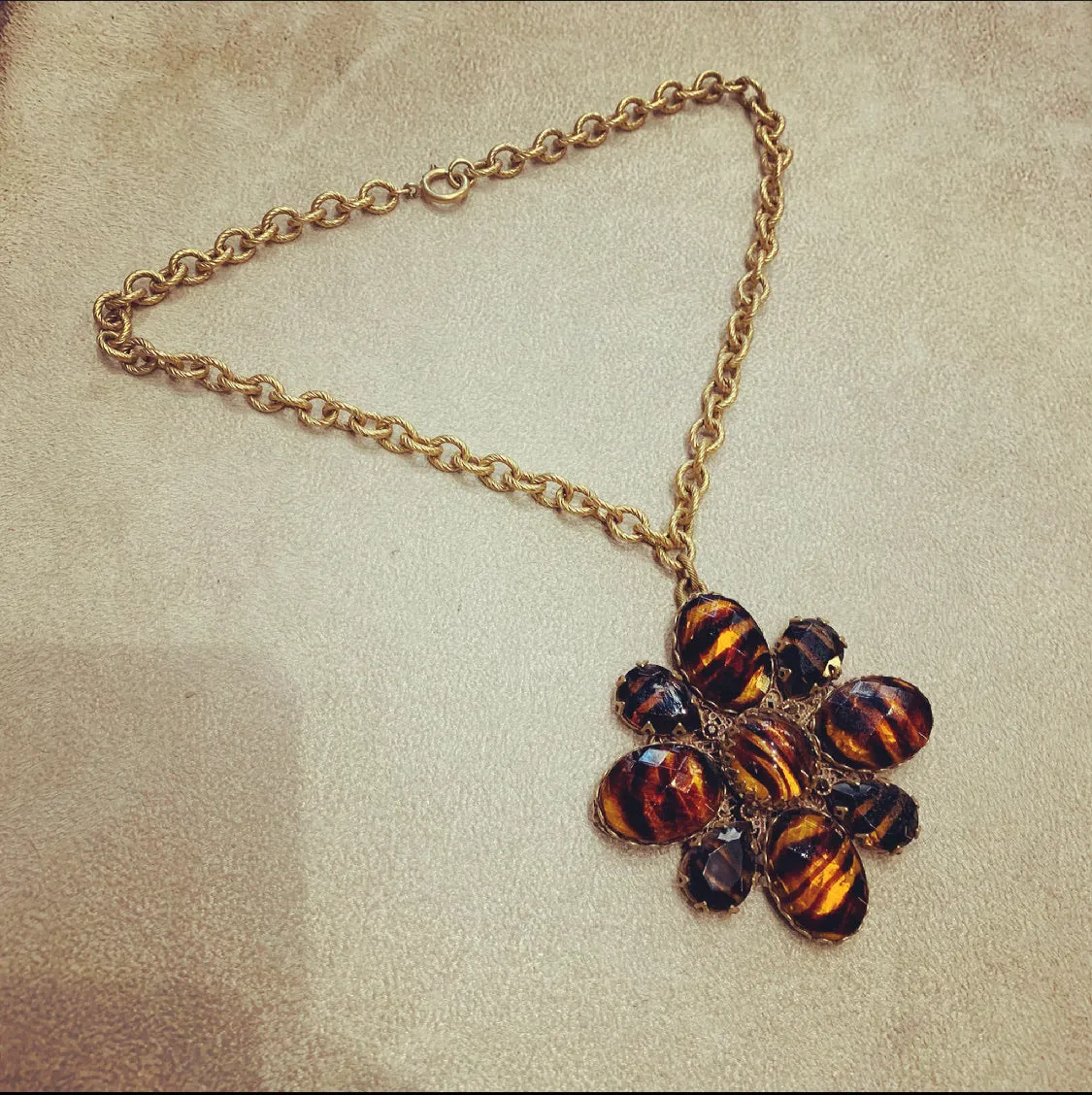 Askew London Amber Statement pendant
