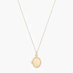 Bali Antique Locket Necklace ~ Gold