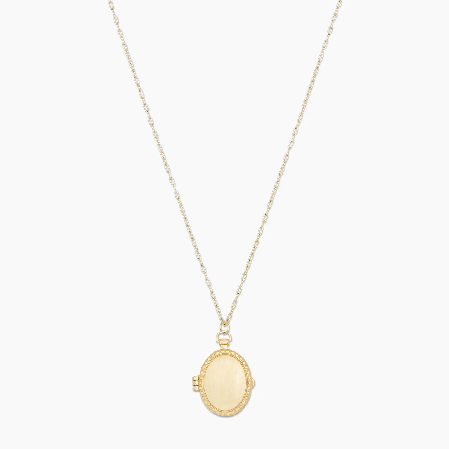 Bali Antique Locket Necklace ~ Gold