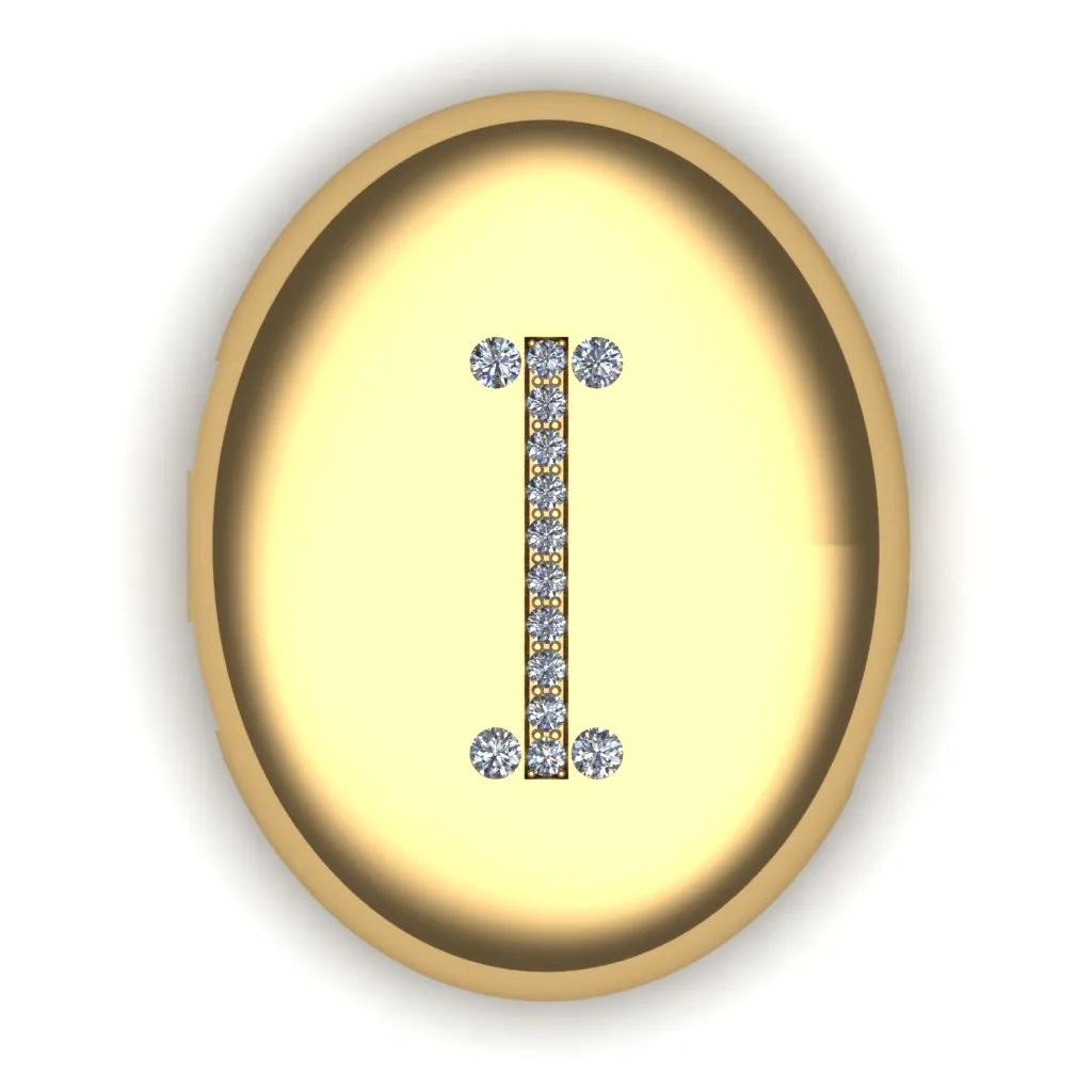 Bespoke Locket with Diamond Initial