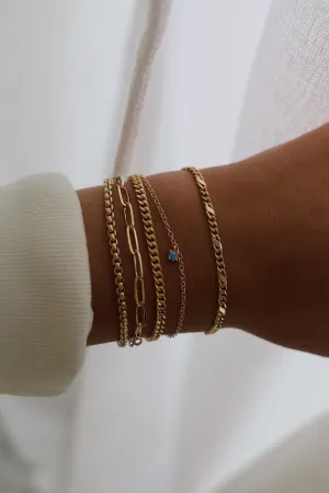 BIRTHSTONE CHARM BRACELET