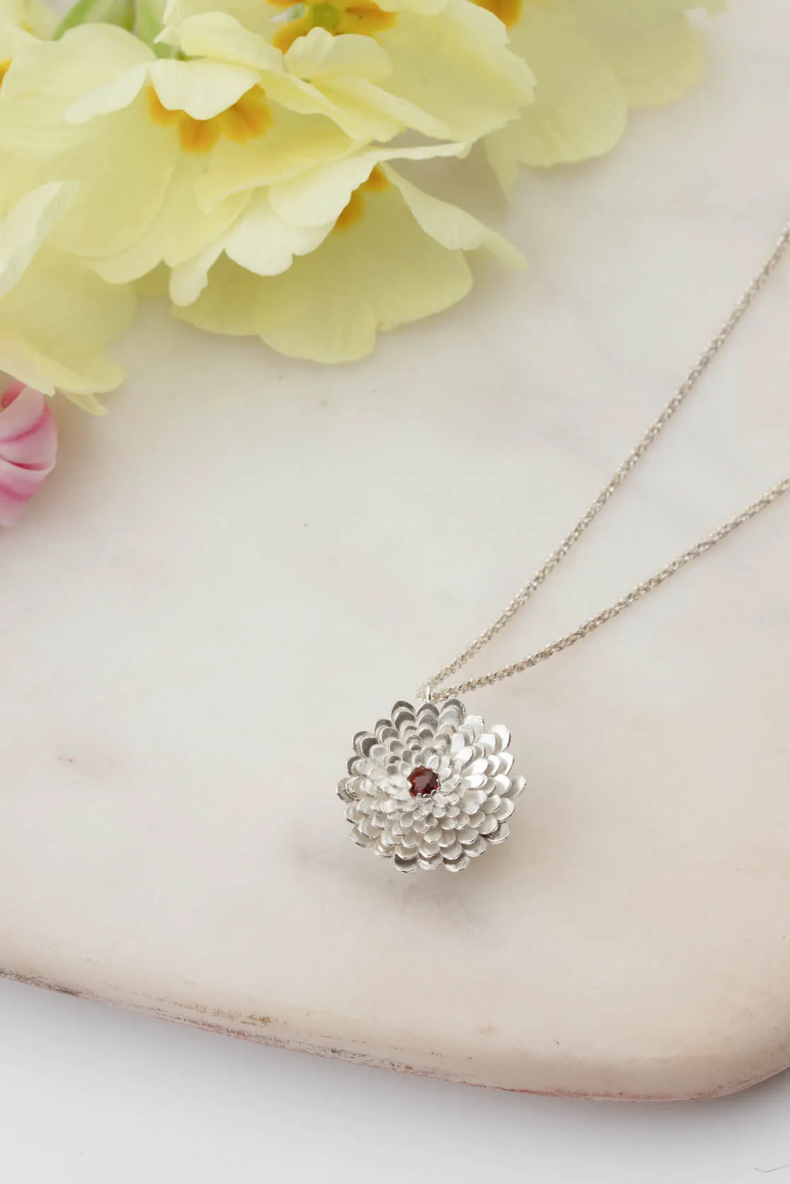 Birthstone Flower Locket