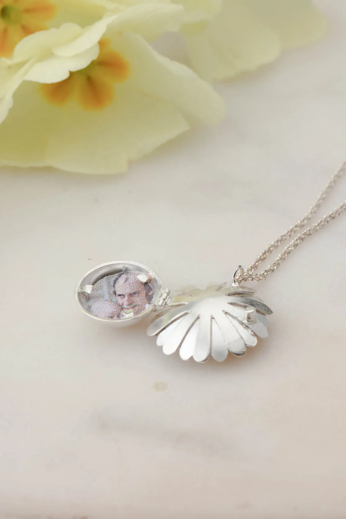 Birthstone Flower Locket
