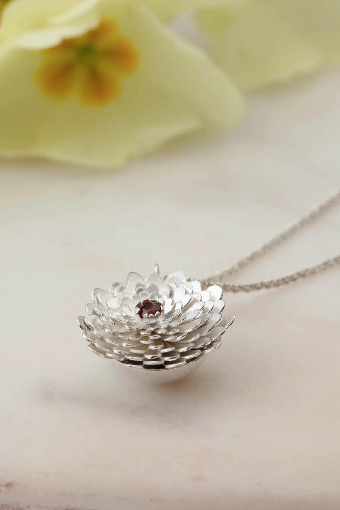 Birthstone Flower Locket
