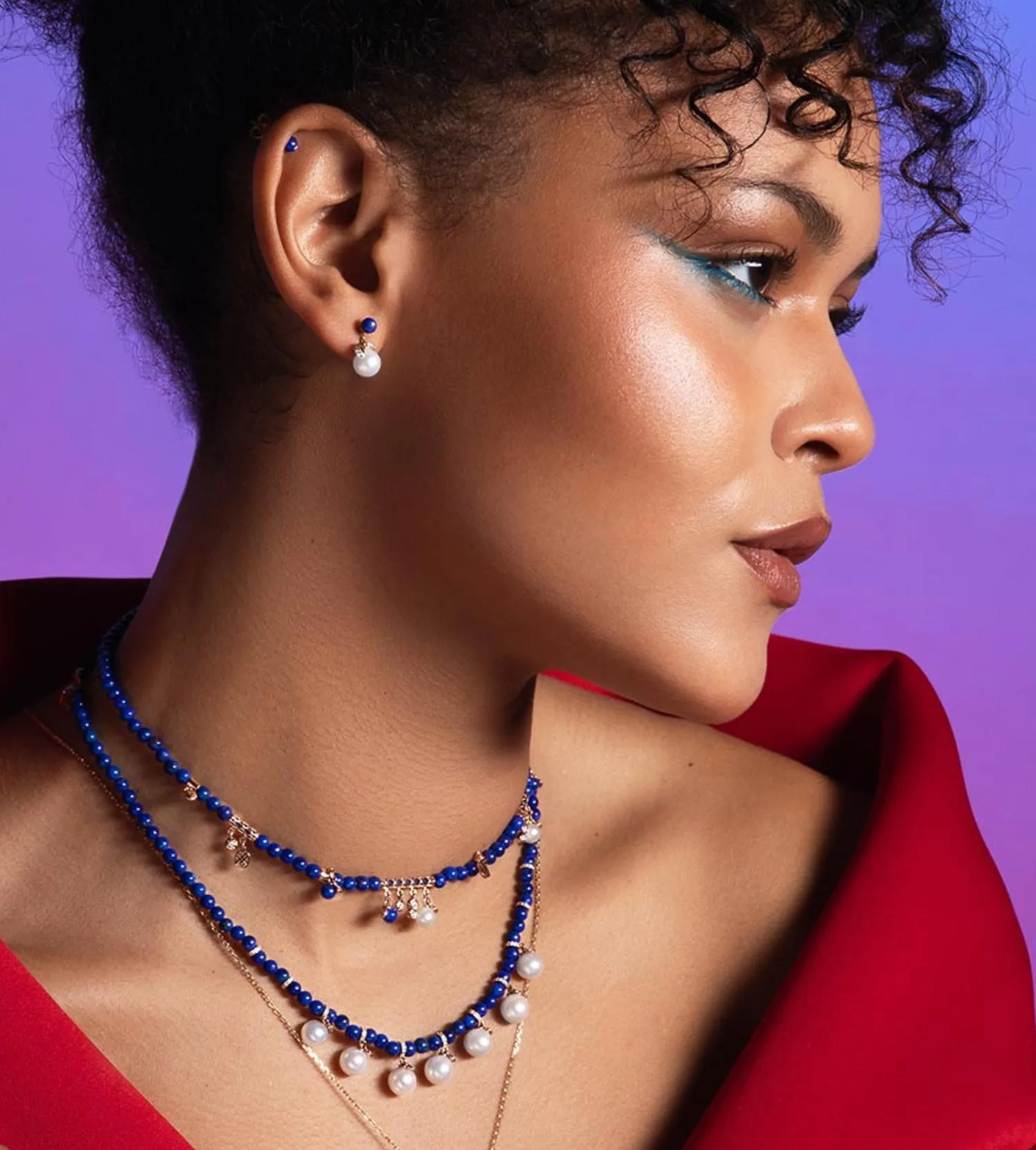 Bonbon lapis earrings