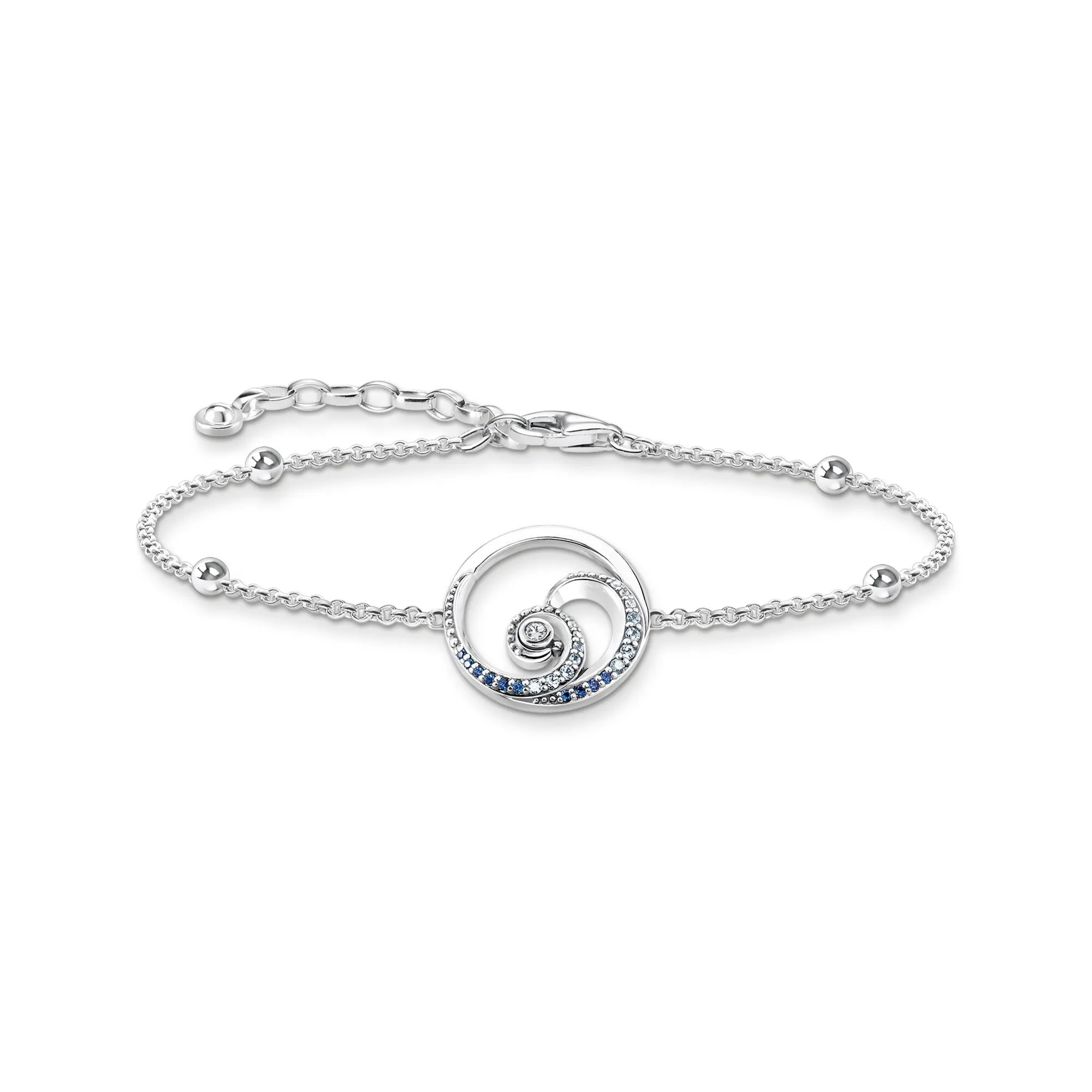 Bracelet wave with stones