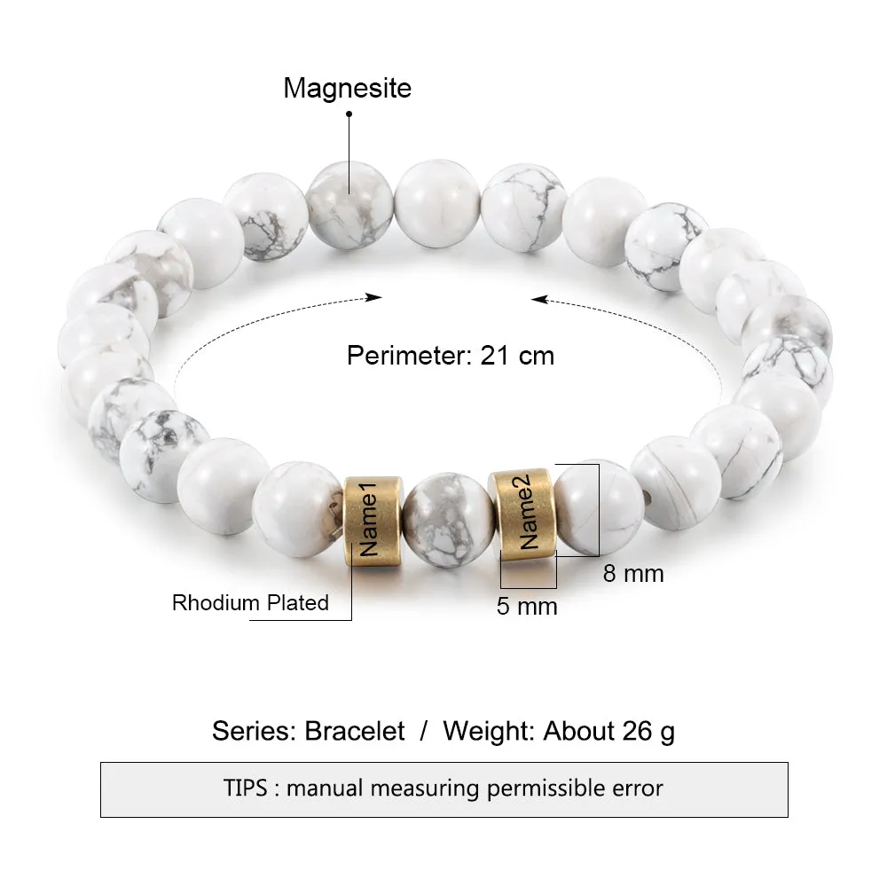Brand New Magnesite Chakra White Bracelet