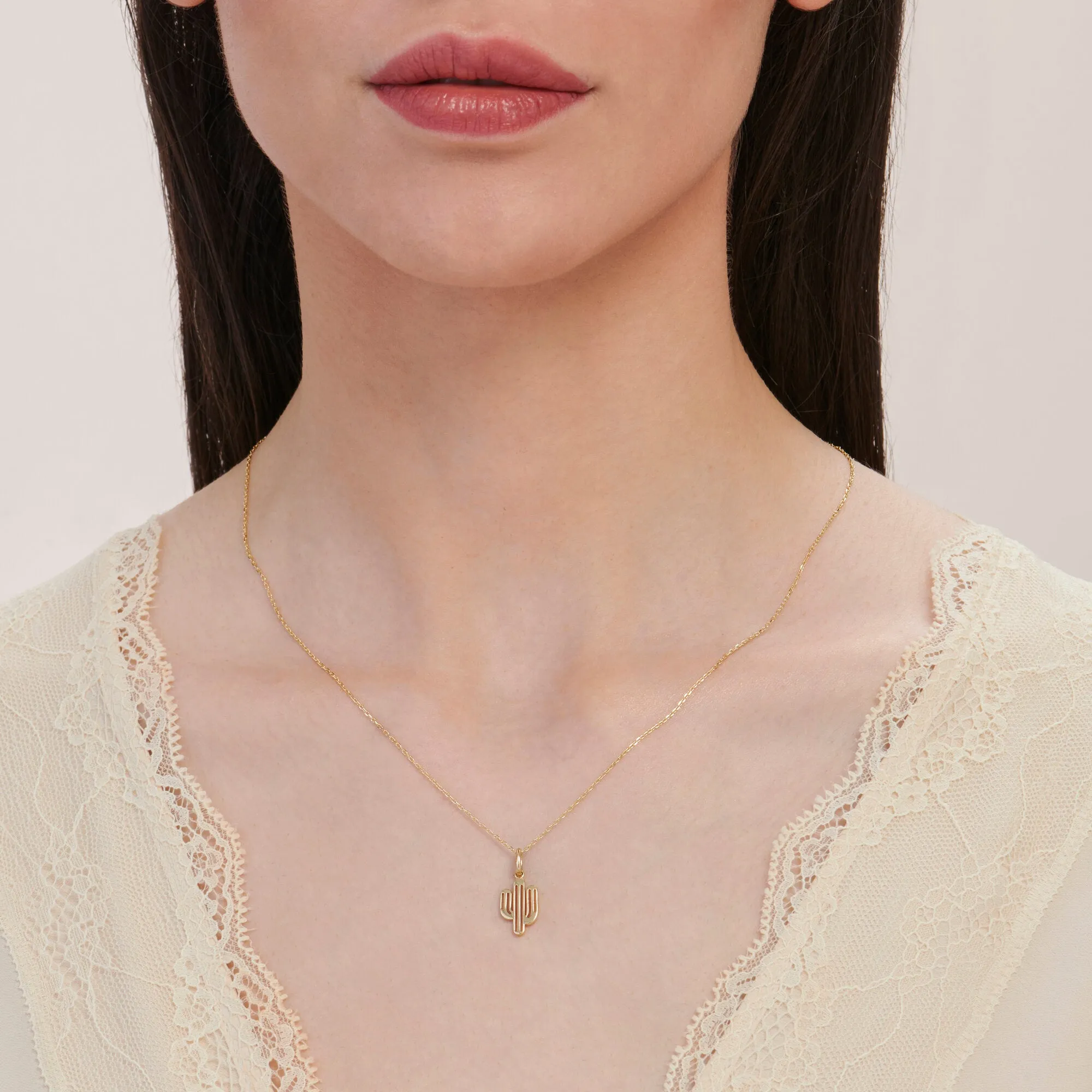 Cactus Gold Necklace