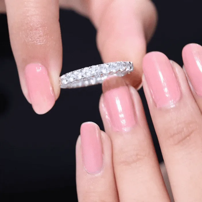 Classic Zircon Full Eternity Band Ring