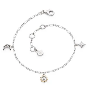 Céleste Golden Petite Charm Figaro Bracelet