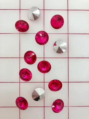 Decorative Gems - Acrylic Gems Candy Apple Red 5/8-inch Close-Out
