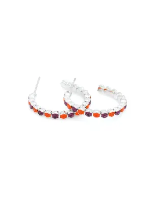 Deluxe Hoop Earrings - Purple/Hyacinth